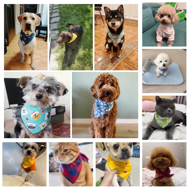 Moda cão triângulo bandanas padrão animal pet triângulo cachecol ajustável babadores macios para pequeno médio grande cão acessórios para animais de estimação