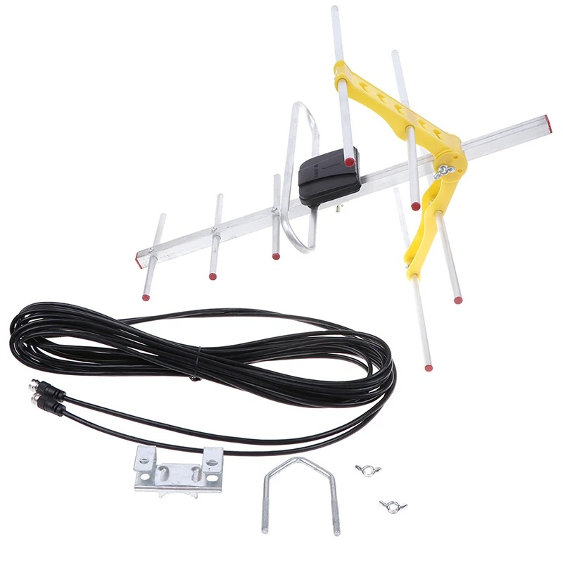 Outdoor Television Digital TV HD Signal Amplified Yagi Ground Wave Antenna UHF HDTV DVBT DVBT2 DTMB Antenna