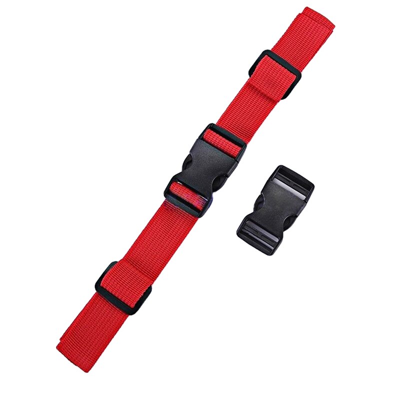 Adjustable Children&#39;s Outdoor Backpack Shoulder Strap Fixed Belt Strap Non-slip Pull Belt Bag Chest Strap: Red