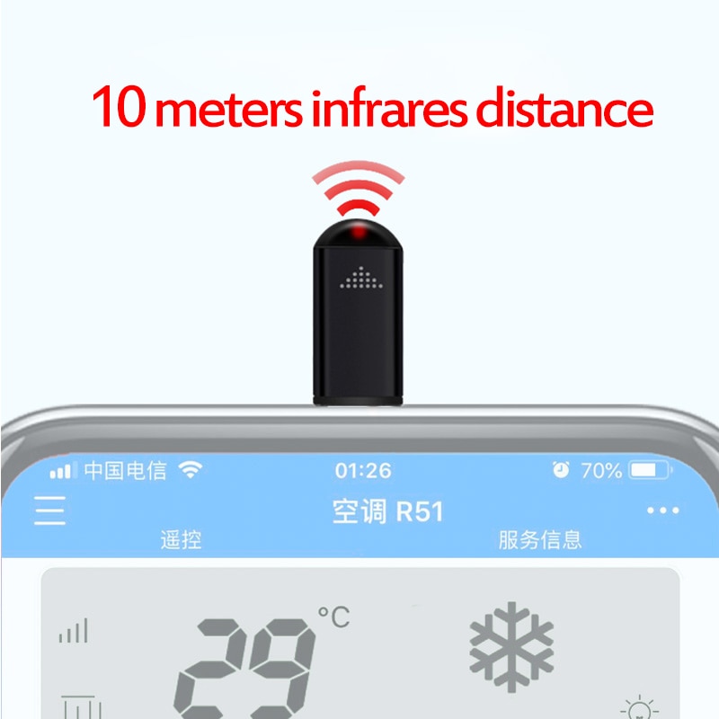 Suntaiho infrared usb c remote for iphone Samsung Xiaomi Mini Smart IR Controller phone Adapter for TV aircondition refrigerator