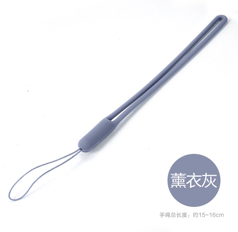 Silicone Mobile Phone Lanyard Silicone Fan Wrist Strap Speaker Rain Umbrella Strap Elastic Liquid Silicone Strap: Grey
