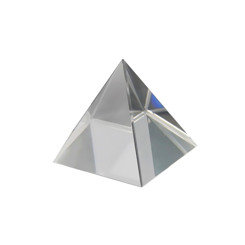 Egypt Pyramid Optical Prism K9 Glass 60mm Crystal Photography Triangle Light Guide Science Home decoration Teaching