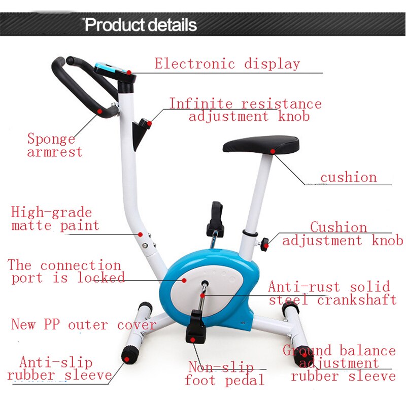 Home Exercise Spinning Bike Fitness Equipment Indoor Fitness Exercise Webbing Bike Sport Cycling Trainer Sports Equipment