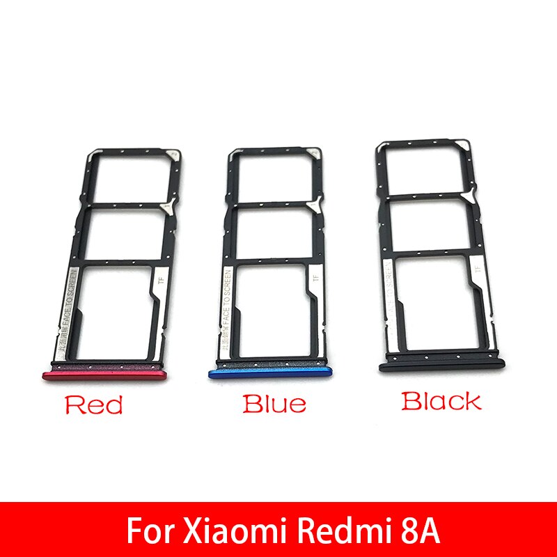 Sim-korthållare för fack för xiaomi redmi 8a reservdel