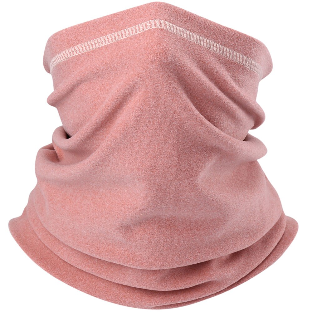 Windproof Fleece Warm Bandana Solid Color Face Mask Scarf Ski Hiking Snowmobile Neck Warmer Gaiter Headband Men Women Winter: 009