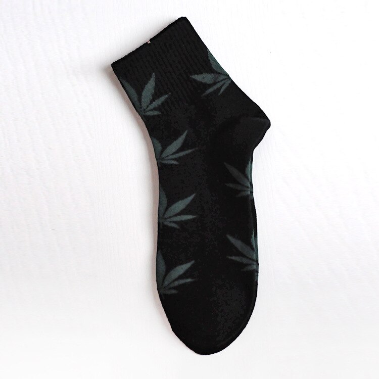 Mannen Sokken Maple Leaf Sokken In De Buis Katoen Skateboard Hennep Bladeren In De Buis Sokken Trend Koreaanse street Sport Sokken: 1