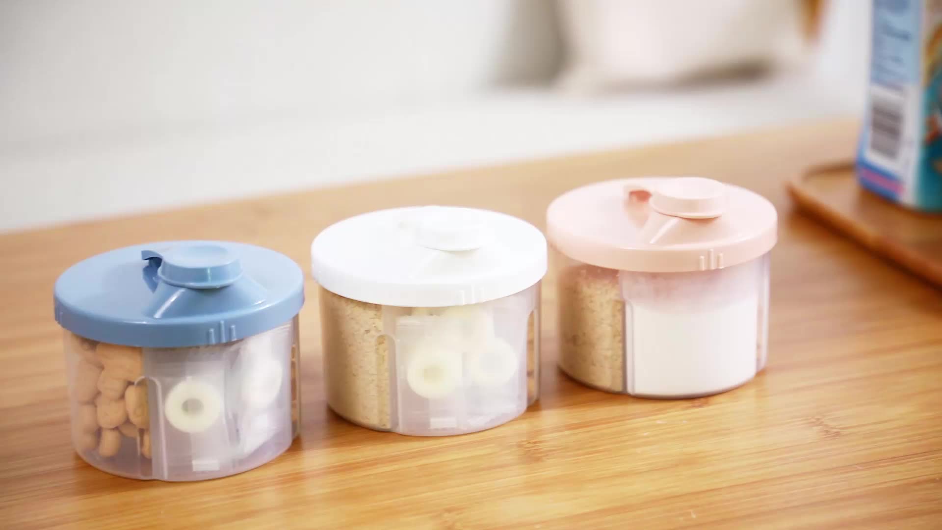 Conteneur de nourriture pour bébé, pour enfants, distributeur de lait en poudre, conteneurs de céréales, boîte de collation, stockage, Organization de la cuisine