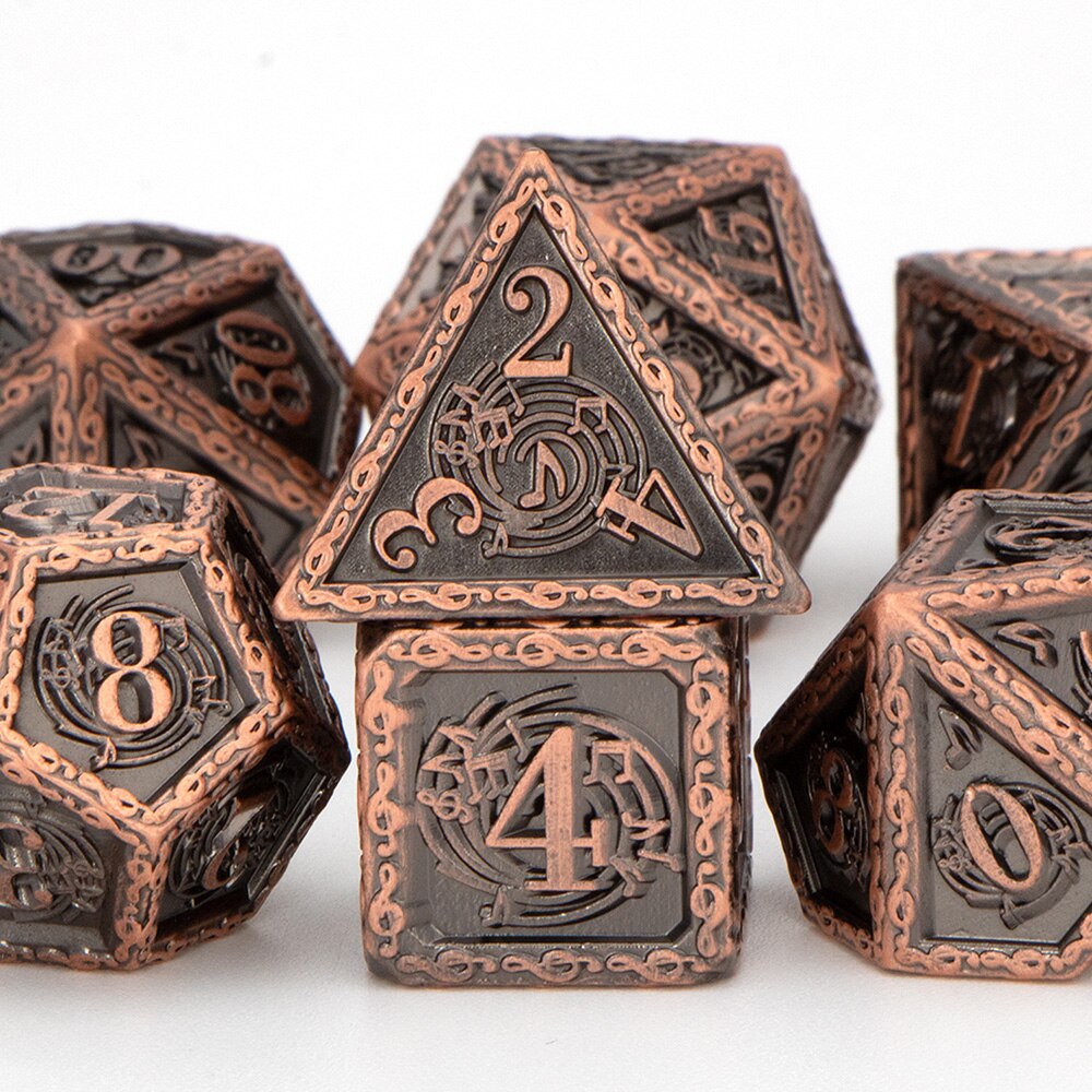 Metalen Dnd Dobbelstenen Set Dungeon En Dragon D &amp; D D + D Dices Set D20 D12 D10 D % d8 D6 D4 Mtg Rpg Veelvlakken Rollenspel Dobbelstenen: YY-03