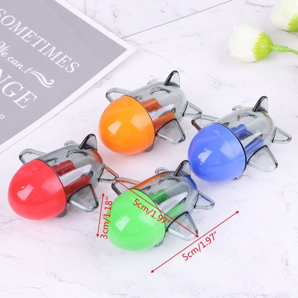 Aircraft Airplane Shape Mechanical Pencil Sharpener Stationery Office School