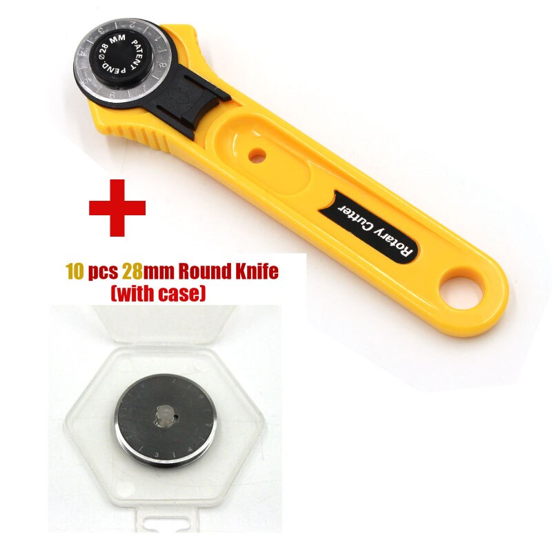 Cortador rotativo de 28mm, 45mm, hoja de corte Circular, rueda de rodillo de retazos, cuchillo redondo, tela de cuero, cortador artesanal, accesorios de costura DIY