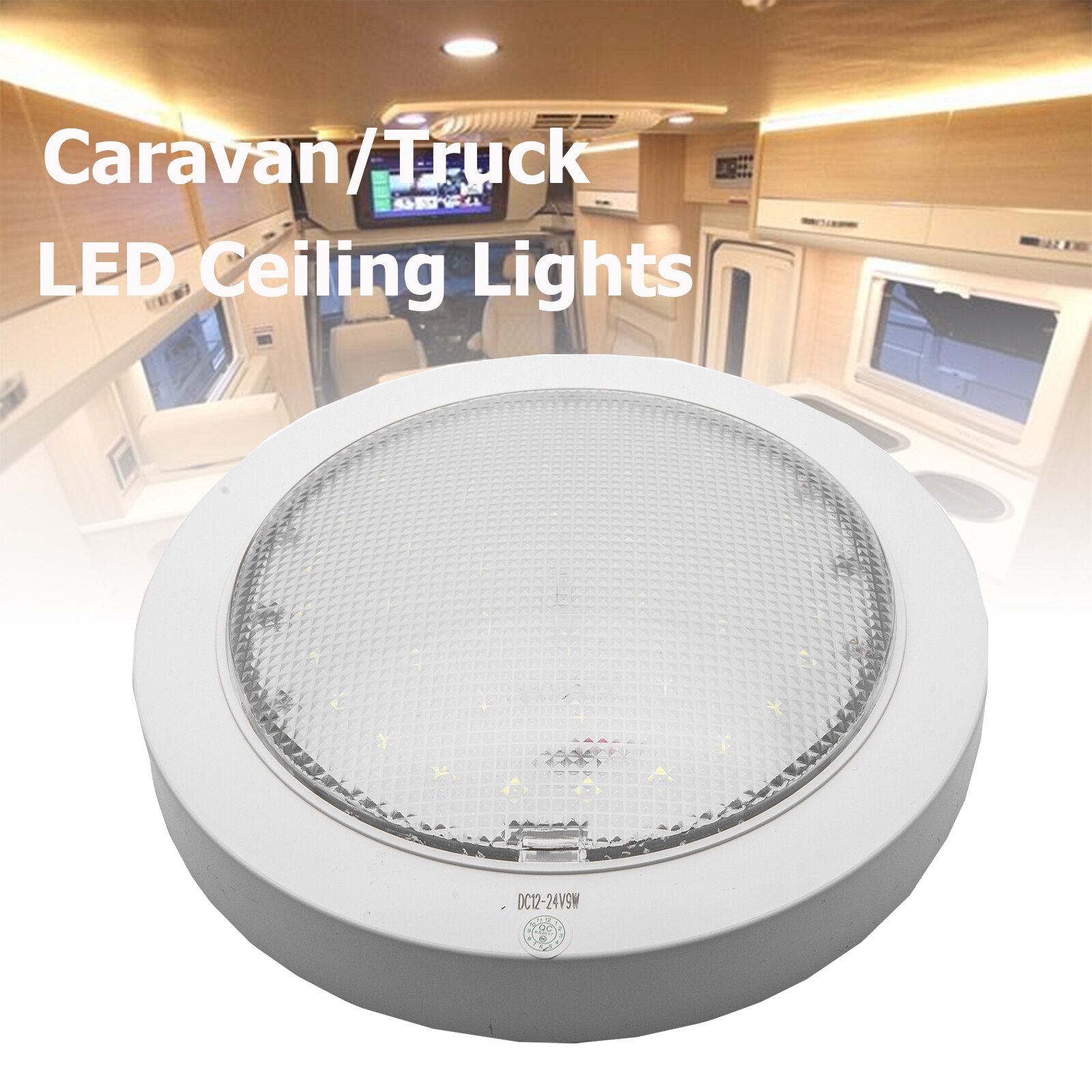 LED Ceiling Light Caravan Motorhome Camper Light 12v Ceiling light Super White