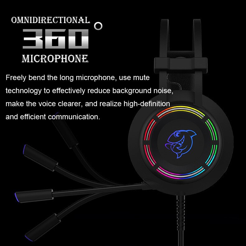 Headset Over-ear Wired Game Earphones Gaming Headphones Deep Bass Stereo Casque With Microphone For PS4 Xbox PC Laptop Gamer