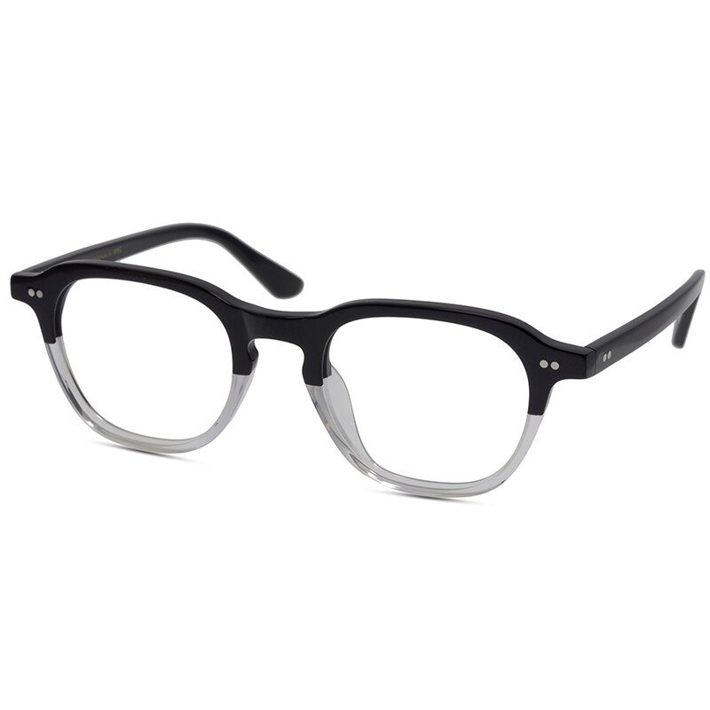 Acetaat Brillen Originele Japan Handgemaakte Hele Jelly Kleur Frame Hand Klinknagel Billik Eyewear: Tortoise-Ash