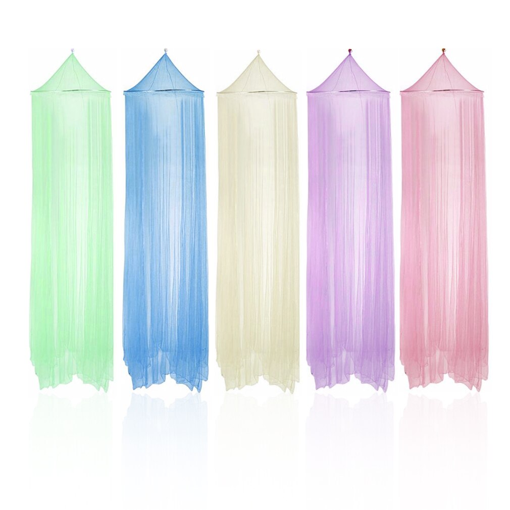 Sommer Runde Spitze Insekt Bett Baldachin Netz Vorhang Polyester Gittergewebe Stoff Heimat benutzen Elegante Hing Kuppel Anti Moskito Netz 8 farbe