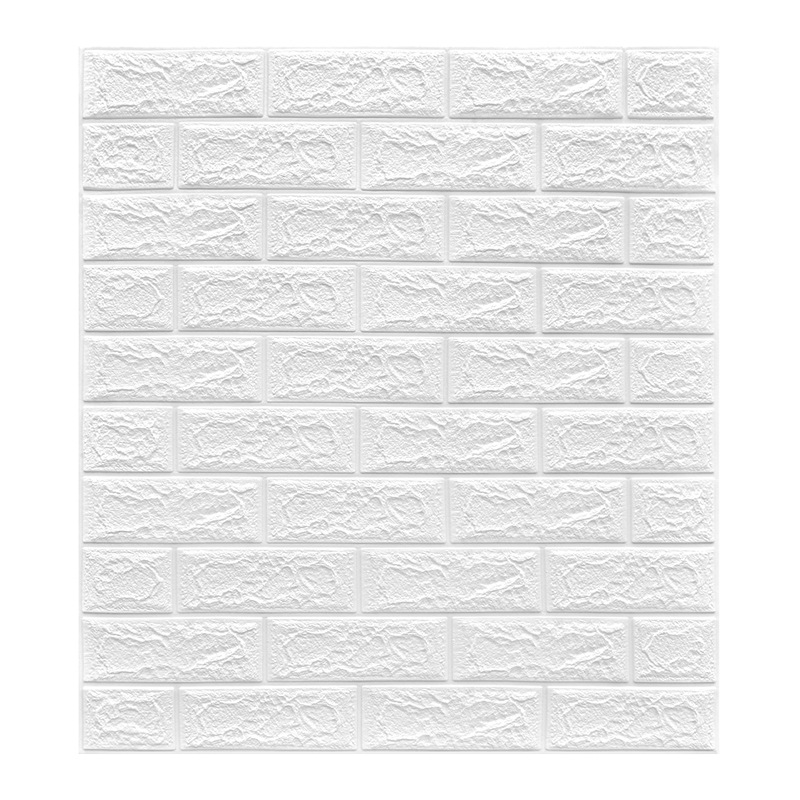 12pcs 3d Self-adhesive Wallpaper Wall Stickers Wall Paper Foam Bedroom Warm Background Waterproof Wall Stickers Room Decoration