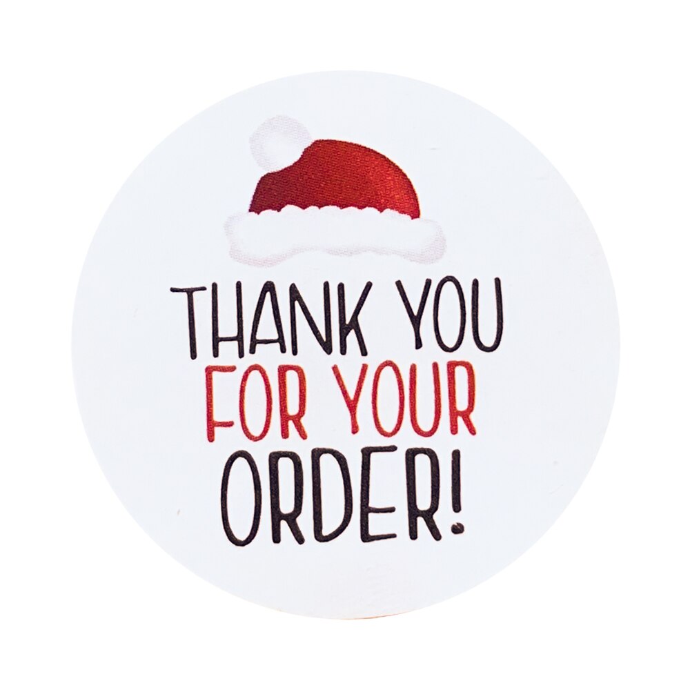 500 Pcs/Roll Merry Christmas Stickers Seal Labels Gold Silver 1 Inch Round Stickers For Handmade Sticker Card Box Package Labels: 100Pcs