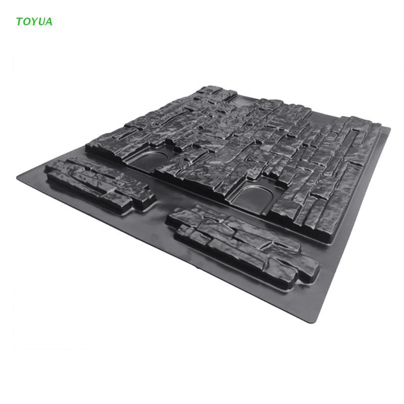 Moldes de hormigón para pared de casa y jardín, 1XCC, molde de piedra para ladrillos de cemento, sellos de hormigón verticales Retro