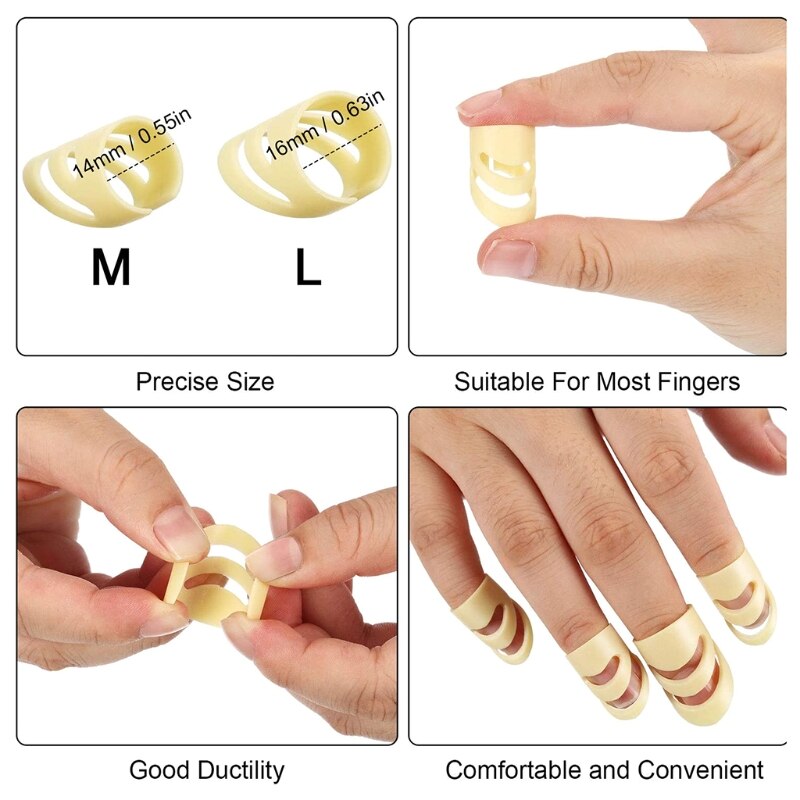 4 Stks/set Plectrums Wijsvinger Picks Voor Elektrische Akoestische Gitaren Ukulele