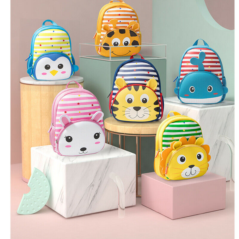 Toddler Kid Boy Girl 3D Cartoon Animal Backpack Children Cute Nursery kindergarten School Bag Rucksack