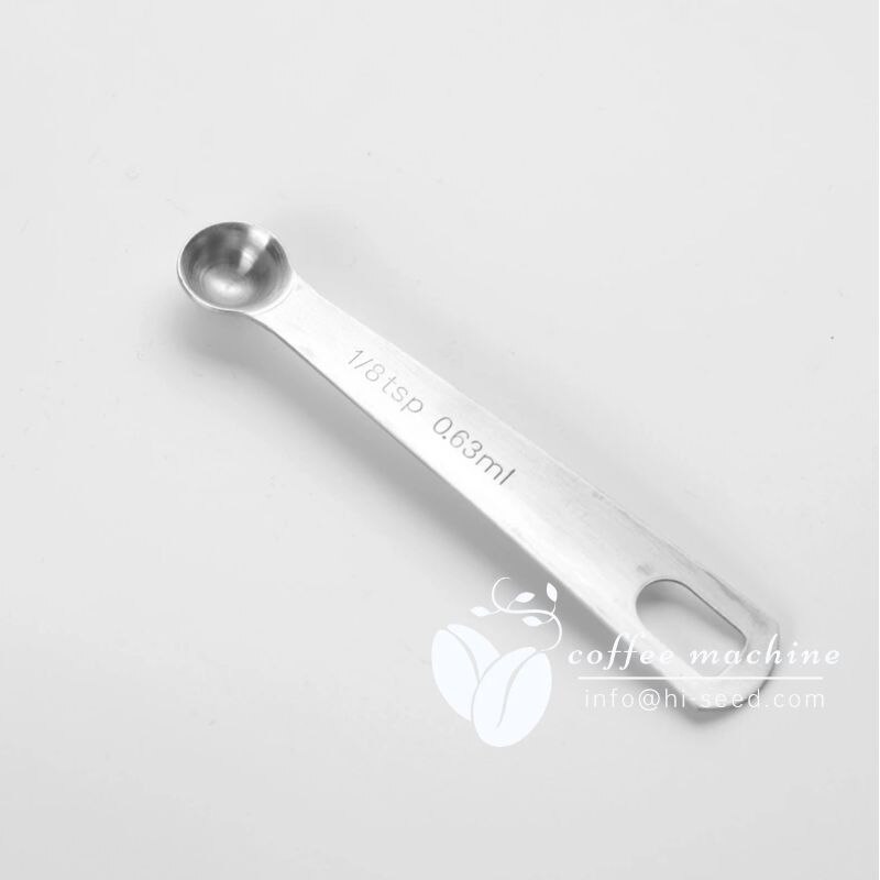 Baked stainless steel measuring spoon four-piece measuring cup commercial kitchen tools about 384 grams milk tea shop supplies: 0.63ml