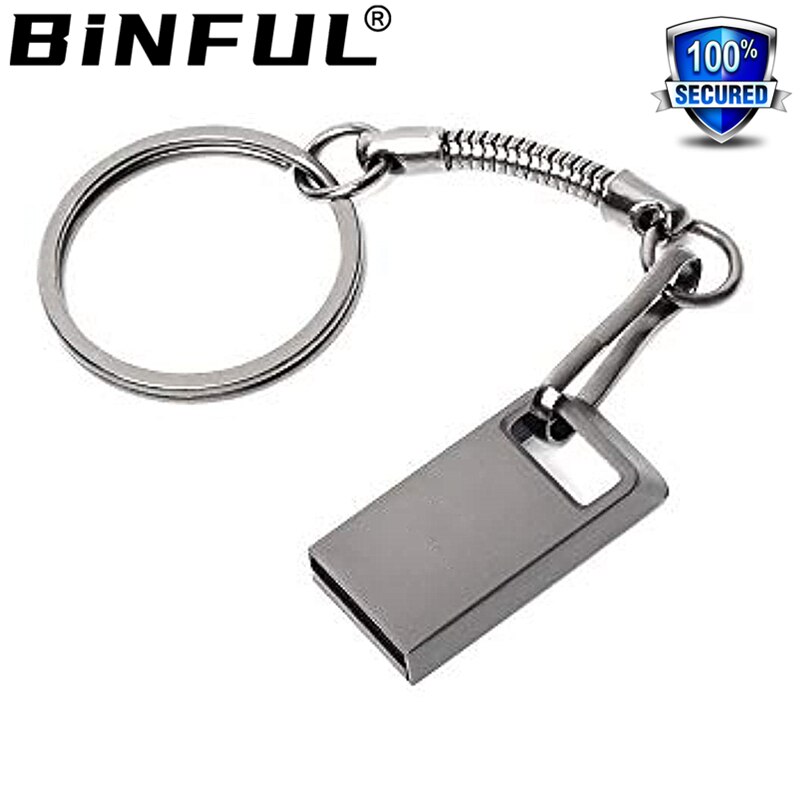 BINFUL Tiny usb flash drive 4G 8G 16G 32GB 64GB 128G pen drivepend rive флешка waterproof gray u disk memoria cel stick Portable: 16GB / Gray