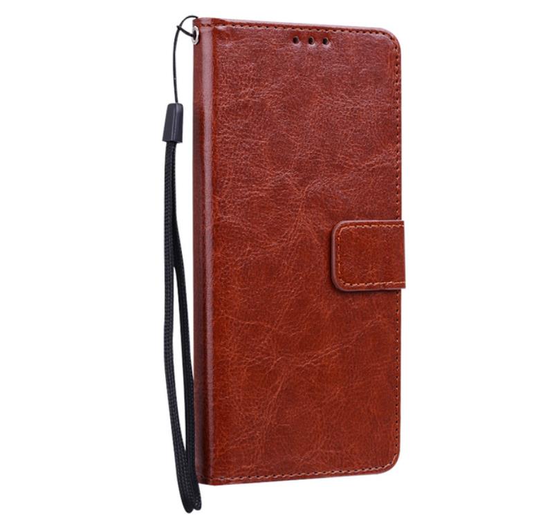 Funda de cuero Retro Para Meizu A5 M5C M710h, cubierta monedero plegable para Meizu A5, carcasa protectora de teléfono, libro: for Meizu A5 / 0Brown-