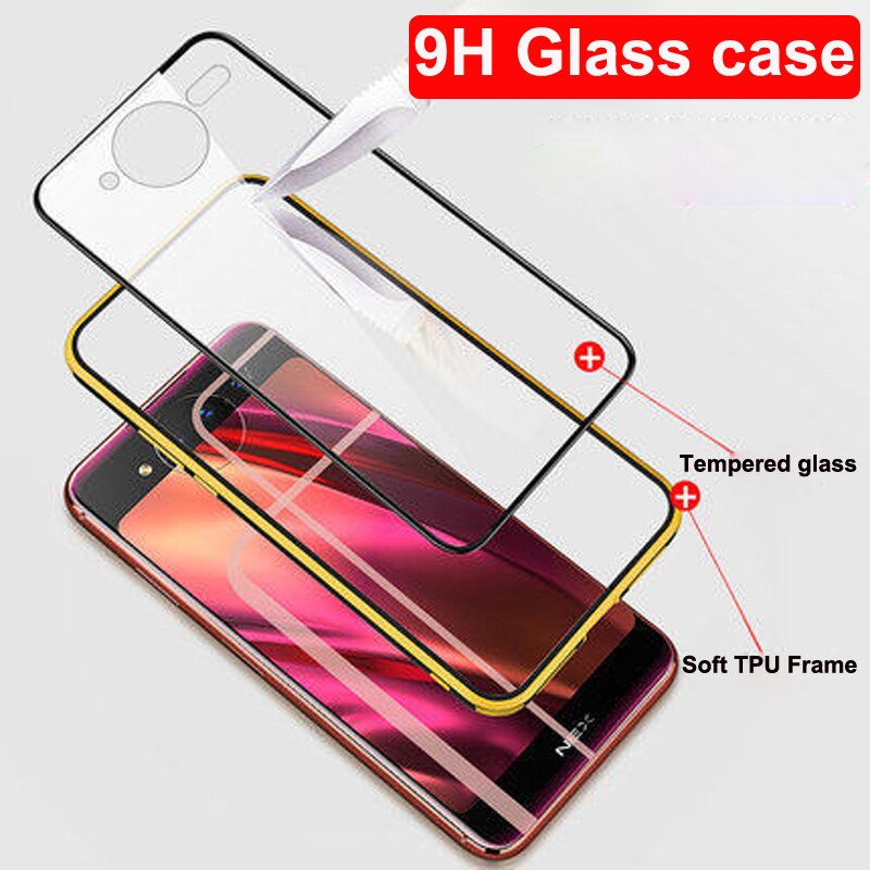 per vivo Nex 2 custodia a doppio schermo coque coperchio posteriore antiurto per vivo NEX2 NEX 2 custodia per telefono in vetro temperato per NEX doppio Schermo