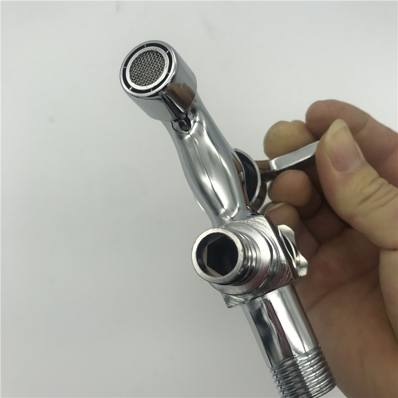 Washing Machine Tap Wall Mount Chrome Finished Small Tap Decorative Double Garden Faucet Double Using Bibcock Taps