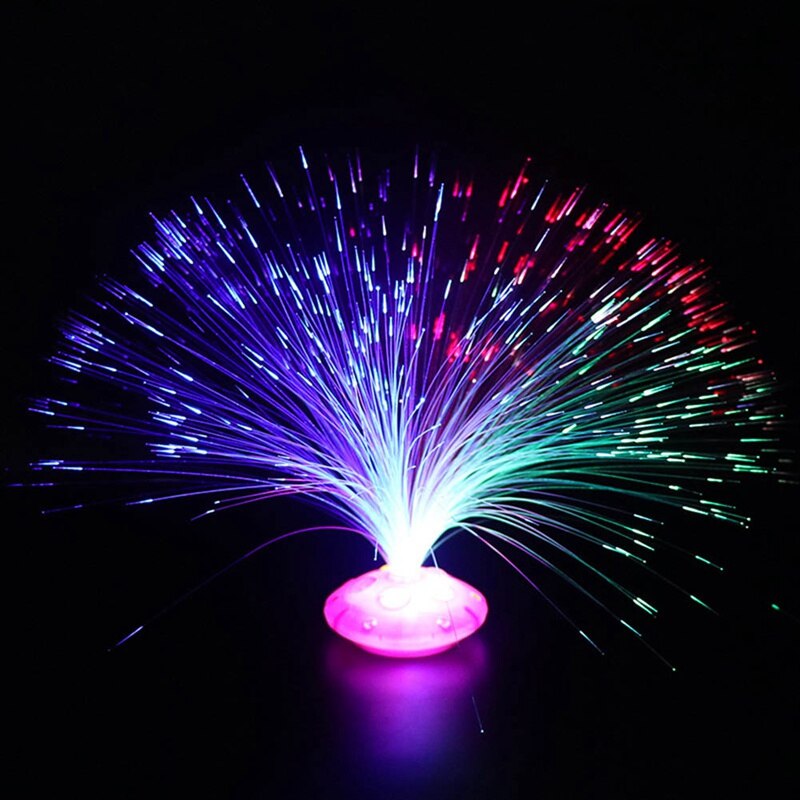 Bunte led-faser-nachtlampe, leuchtendes spielzeug, romantisches optisches nachtlicht, blinkendes licht für festival-, weihnachts- und partydekoration, spielzeug