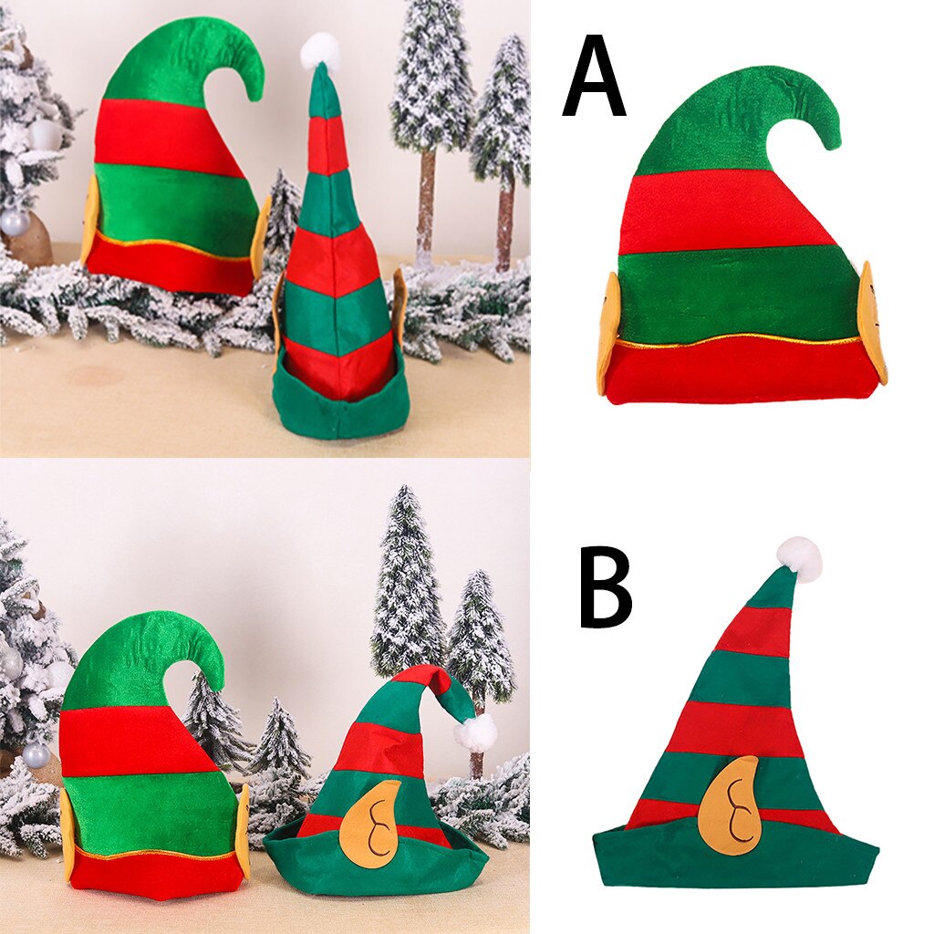 Santa Hat Winter Warm Christmas Elf Hat Child Adult Christmas Hat Cartoon Hat