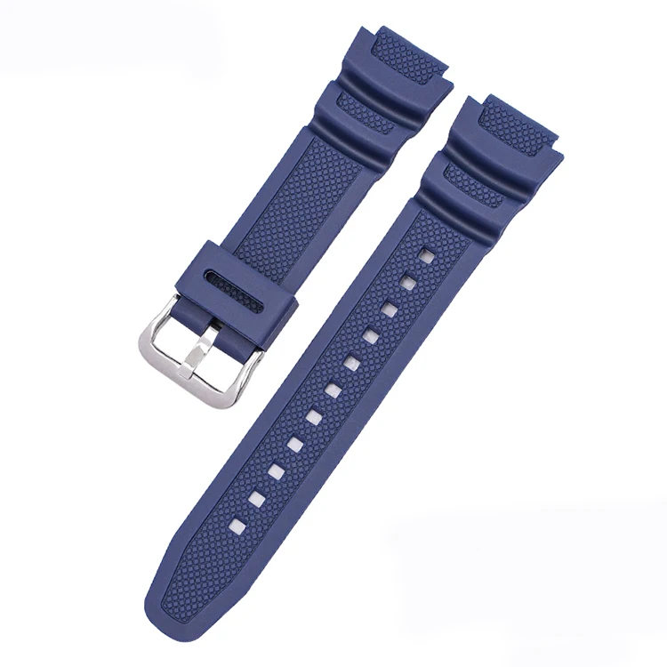 Strap for Casio AE-1000W 1200 AQ-S810W/S800W SGW-400H/500H/800H W-735H 216H AEQ-110W Men Silicone Rubber Watch Band Bracelet: Smokey Mauve