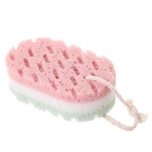 Scrub Sponges Water Absorption Quick Dry Deep Cleaning 3 Colors Cleaning Loofahs Sponge for Home Bathroom Products: Green