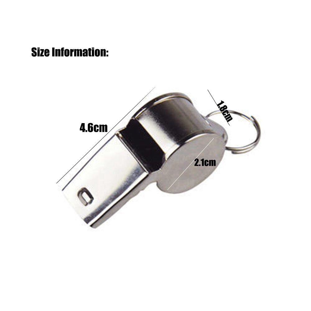 Metal Whistle With Lanyard - Perfect For Referees, Coaches, Basketball, Soccer, Football