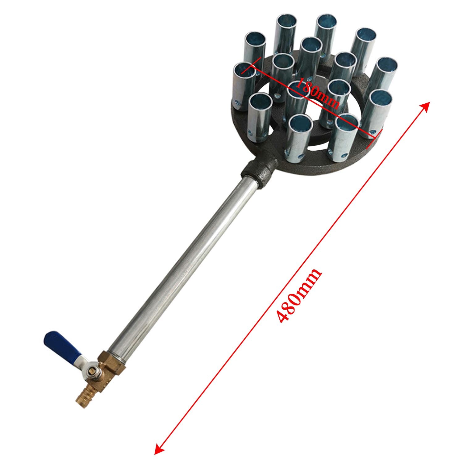 Cast Iron Burner for stove natural gas liquefied oven stove kitchen propane portable gas jet burner stove 5/7/9/12/18 hole 1pc: Liquefied Gas 15hole