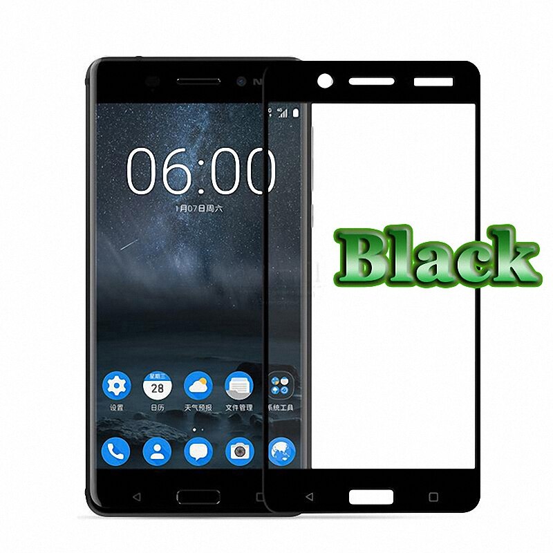til nokia 6.1 6 nokia 6  ta-1000 full deksel herdet glass skjermbeskytter til nokia 3 til nokia 5 8 glass film