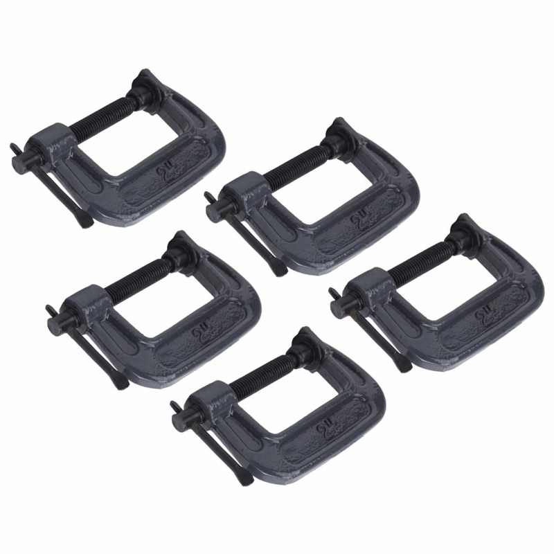 5pcs C Clamp Desktop Worktables Clamp Wood Working High Hardness C Clamp Tool clamps Hardware Tools