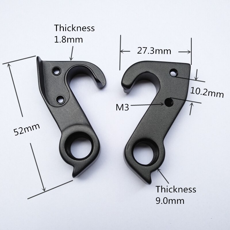 2 piezas de suspensión de cambio trasero de bicicleta de aleación de bicicleta de carretera engranaje de caída trasera para Cannon último cf Cannon slx SLX 9,0 No35