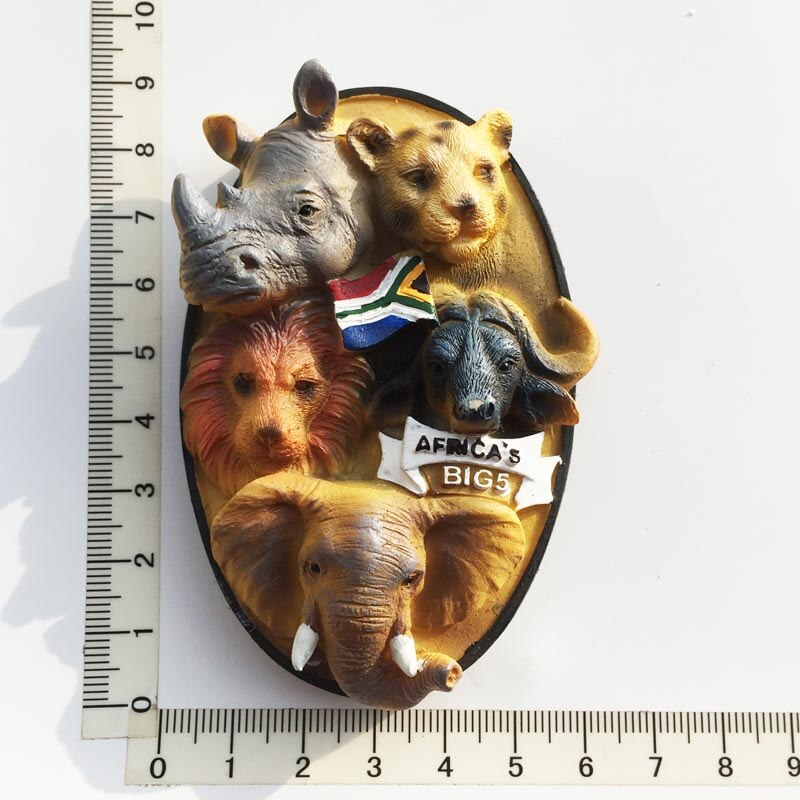 Køleskabsmagnet, håndmalet afrika turist souvenirs strandvogn dekorativ kunst og håndværk