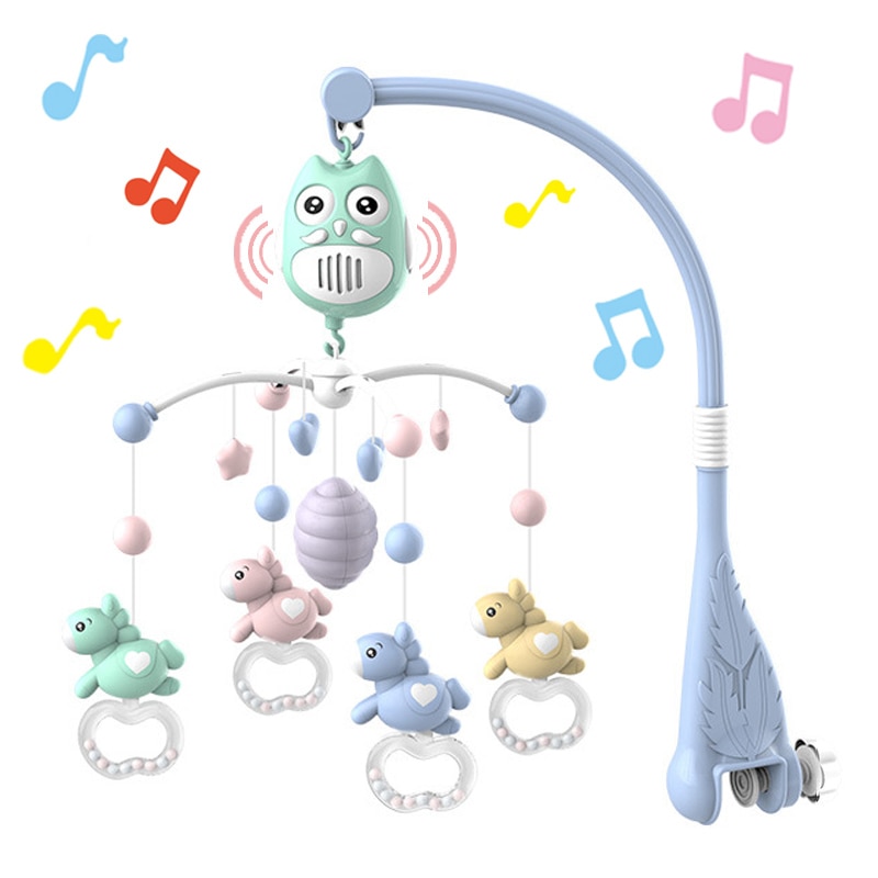 0-12 Months Baby Toy Musical Mobile for Crib Newborn Sleeping Bed Toys