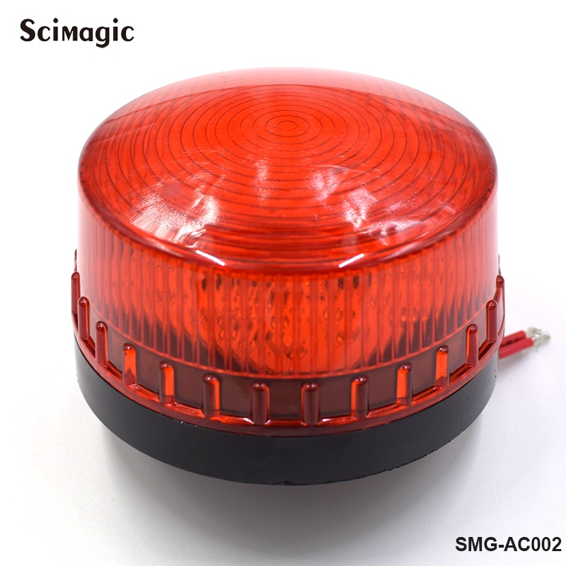 Dc 12v 24v sikkert sikkerhed alarm alarmsignal sikkerhedsadvarsel blå rød orange blinkende led-lys