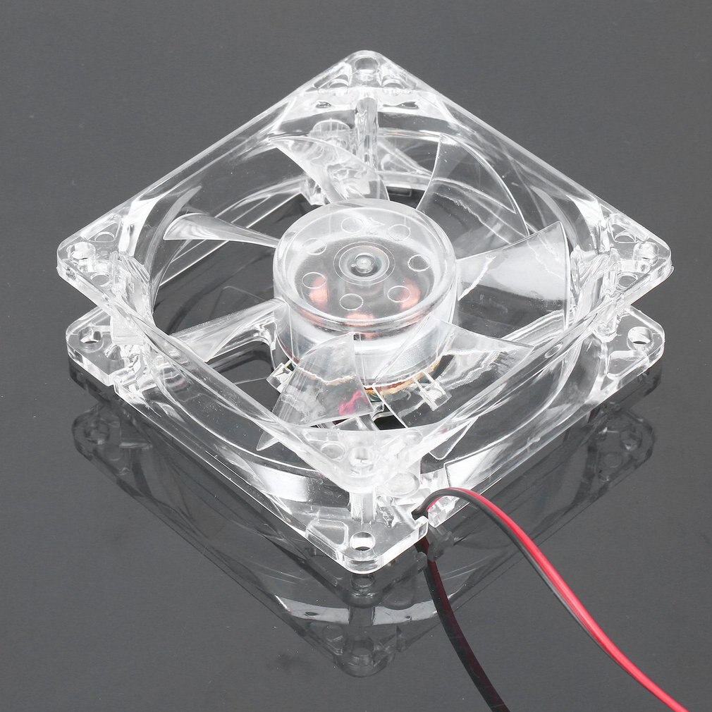 Ordinateur PC ventilateur 80mm avec LED 8025 silencieux ventilateur de refroidissement 12V LED lumineux Chass coque d'ordinateur ventilateur de refroidissement Mod facile Instal led