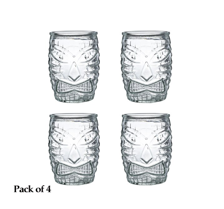 Tiki glasjuice glas cocktail drink glas: 4 st 500ml