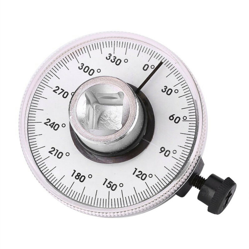 360 grader 1/2 " drev justerbar drejningsmoment vinkelmåler måler vinkel rotationsmåler værktøjsnøgle autoreparation kontrolmåler  sk1049