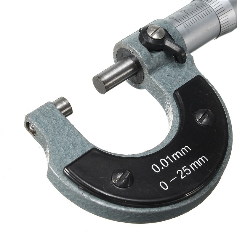 Nauwkeurig Meetinstrument 0-25Mm 0.01Mm Buiten Externe Metric Gauge Micrometer Machinist Meten Met Doos Diy Meten tool