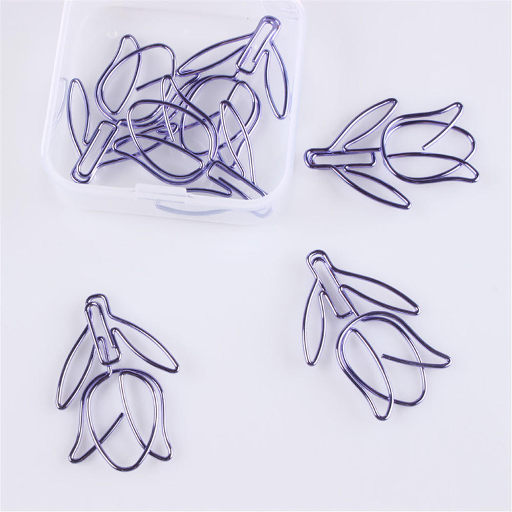 50/60pcs Paper Clips Durable Rustproof, Music Shape Paper Clips for Bookmark Office School Document Organizing Notebook Agenda: E-12pcs
