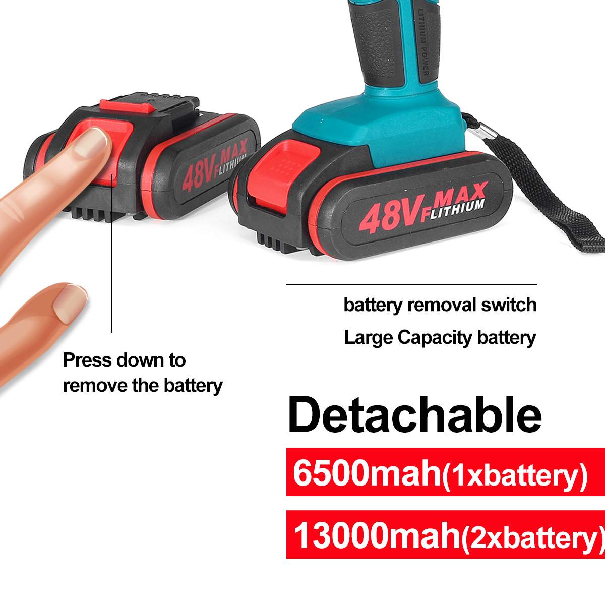 48V AU/US/EU/UK Plug Cordless Hand Drill Home Electric Screwdriver Wireless Power Driver DC Lithium-Ion Battery Rechargeable