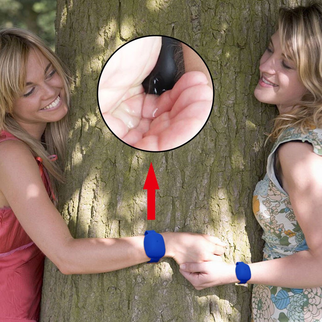 10ML Hand Sanitizer Dispensing Subpacking Silicone Bracelet Wristband Portable Bracelet Wristband Hand Dispenser Sanitizer Pumps: B