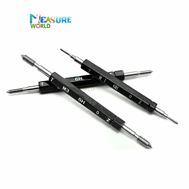 High precision Thread Plug Gauge GO/NO GO Gage Metric Gauge 6H Precision Internal Screw Gage Fine,Pitch Thread Test Tool 1pcs