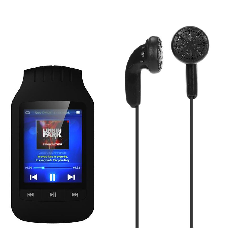 Klip hott 1037 mp4 afspiller bluetooth 8gb bærbar sport skridttæller musikafspiller fm radio e-bog med berøringsskærm stemmeoptager