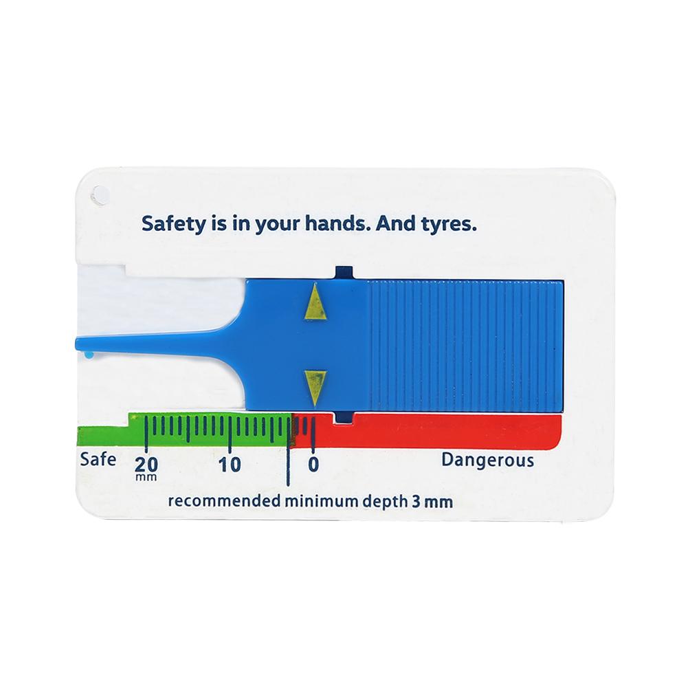 1-8 stücke Messen Werkzeug Measrement Liefert 0-20mm Anzeige Metallbearbeitung Auto Auto Reifen Lesen Depthometer Tiefe Messgerät Seite Motorrad: 6Stck / Blau